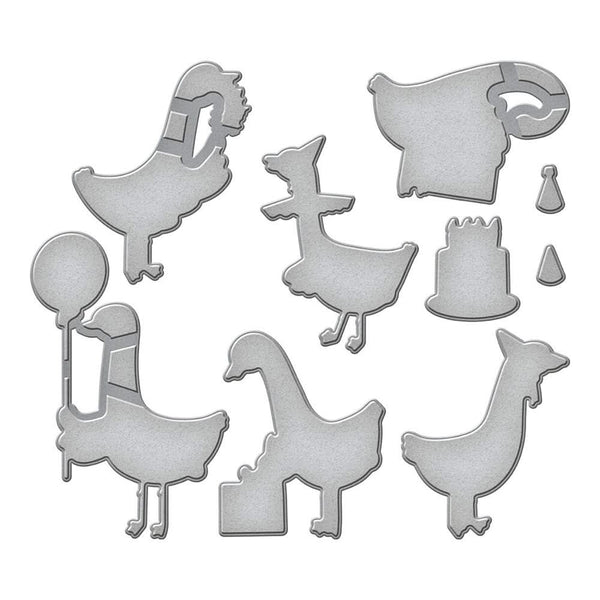 Spellbinders Etched Dies By Simon Hurley Silly Goose*