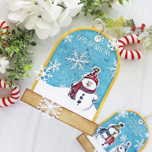 Spellbinders Etched Dies By Simon Hurley Sketched Snowmen*