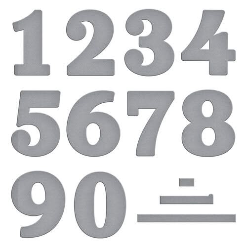 Spellbinders Etched Dies From Colour Mix Celebrations Bold Numbers*