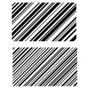 Sizzix Candy Stripes Clear Stamps (2-Piece Set)