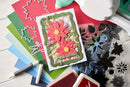 Sizzix Clear Stamps Set By 49 and Market 16/Pkg w/7 Framelits - Poinsettia Trio