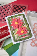 Sizzix Clear Stamps Set By 49 and Market 16/Pkg w/7 Framelits - Poinsettia Trio