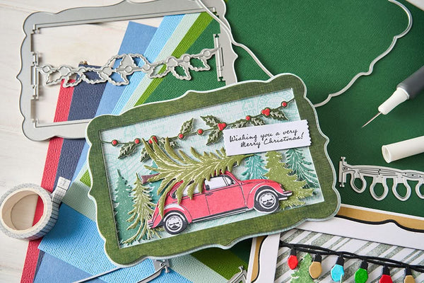 Sizzix Thinlits Die Set By 49 and Market 15/Pkg - Snap and Swap Merry Christmas