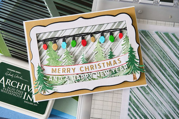 Sizzix Thinlits Die Set By 49 and Market 15/Pkg - Snap and Swap Merry Christmas