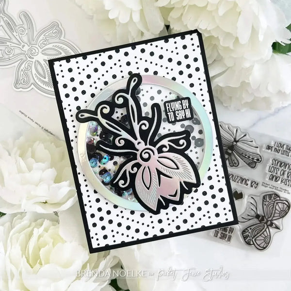 Picket Fence Studios Stencil 6"x 8" - Polka Dot Scarf*