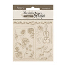 Stamperia Decorative Chips 5.5"x 5.5" - Venice City of Art - Roses & Frame