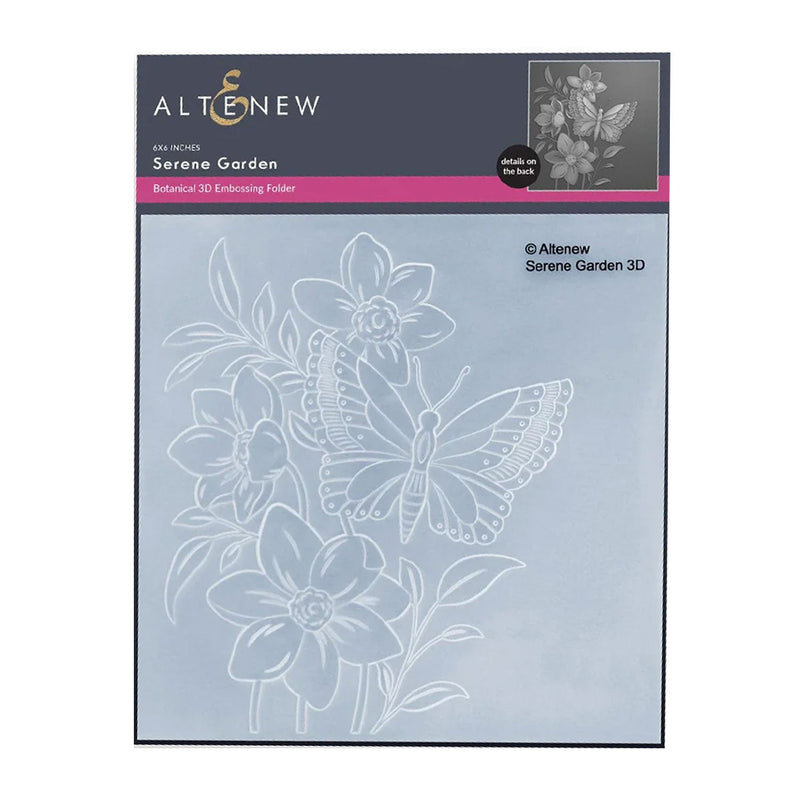 Altenew Serene Garden Botanical 3D Embossing Folder