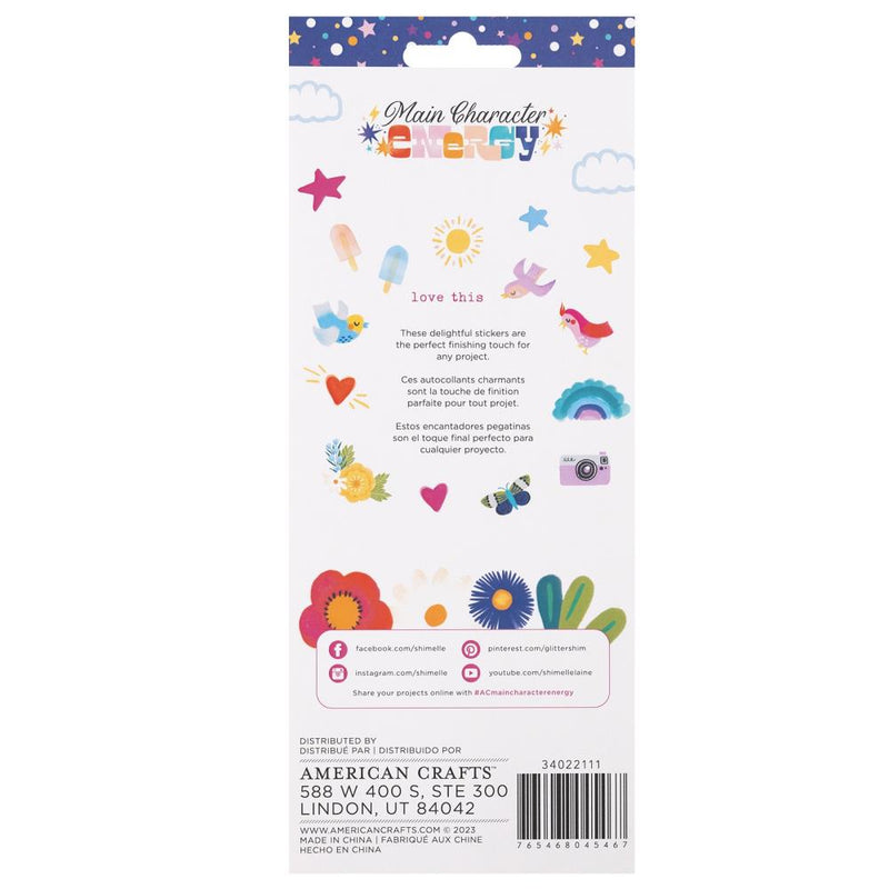 Shimelle Main Character Energy Stickers 60/Pkg - Mini Puffy*