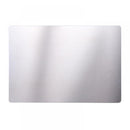 Metallic silver object on a white background