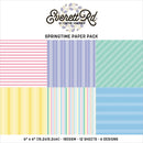 Everett Rd. Springtime Paper Pack 6"X6" Stripes