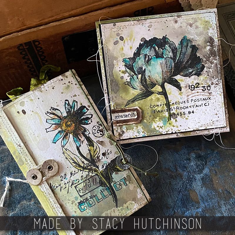 Tim Holtz Cling Stamps 7"X8.5" French Garden