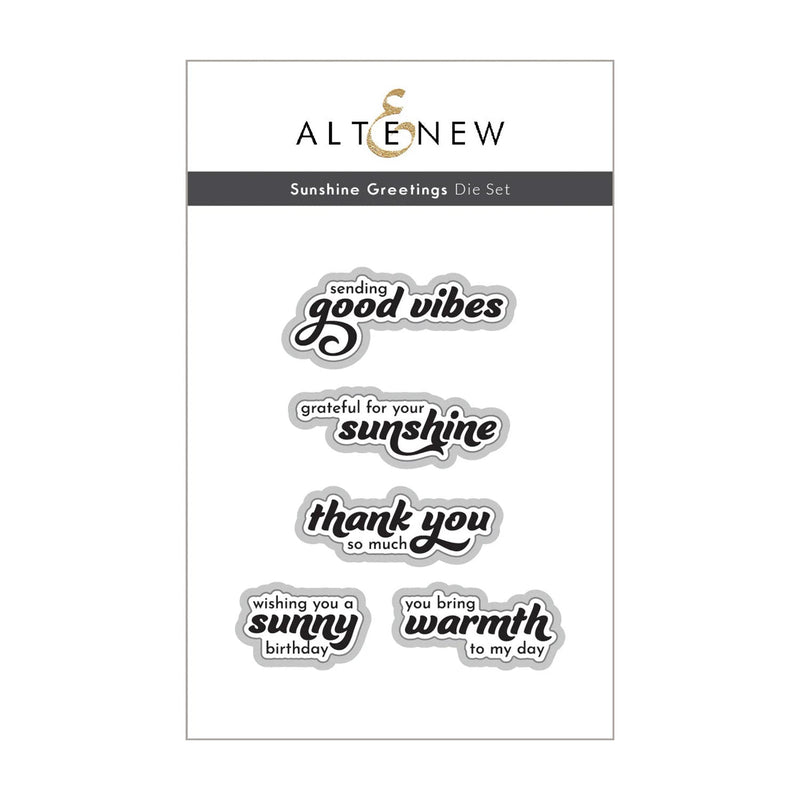 Altenew Sunshine Greetings Die Set