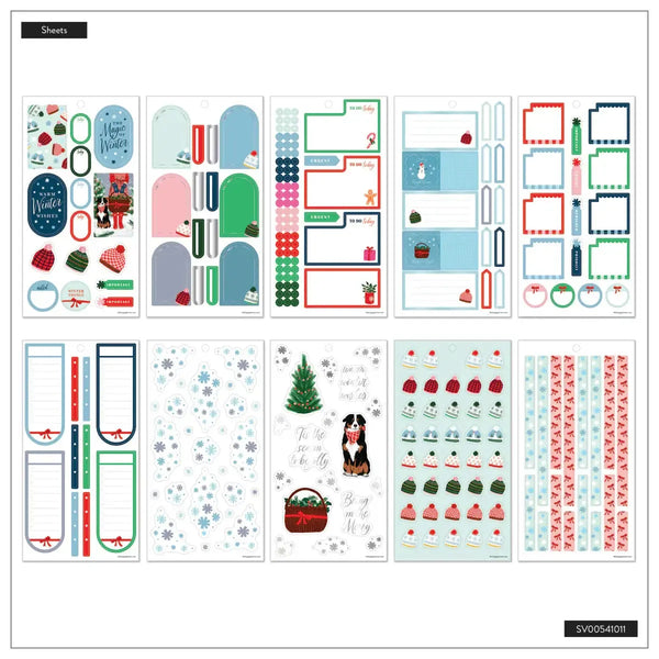 Happy Planner Big 30 Sheet Sticker Value Pack - Winter Charm Classic