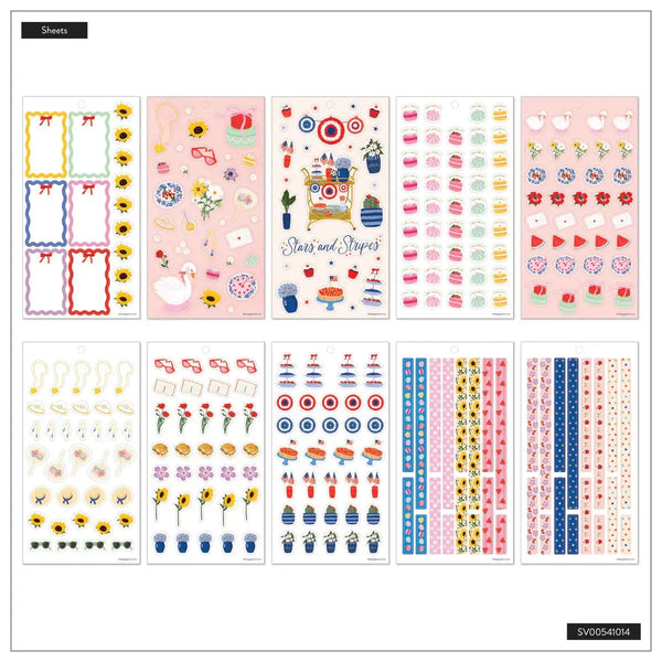 Happy Planner Big 30 Sheet Sticker Value Pack - Summer Charm Classic