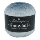 Ball of yarn with 'Scheepjes Snowfall' label on a white background