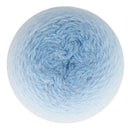 Blue yarn ball on a white background