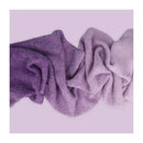Purple textured fabric on a light purple background