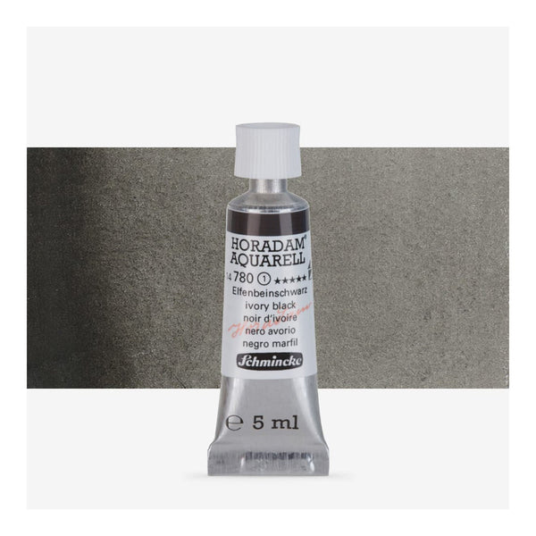 Schmincke Horadam Aquarell Watercolour Paint 5ml - S1 - Ivory Black