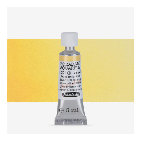 Schmincke Horadam Aquarell Watercolour Paint 5ml - S2 - Jaune Brilliant Dark