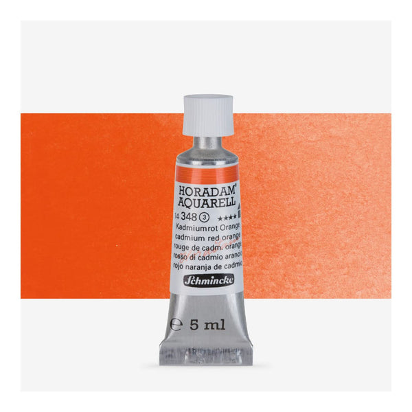 Schmincke Horadam Aquarell Watercolour Paint 5ml - S3 - Cadmium Red Orange
