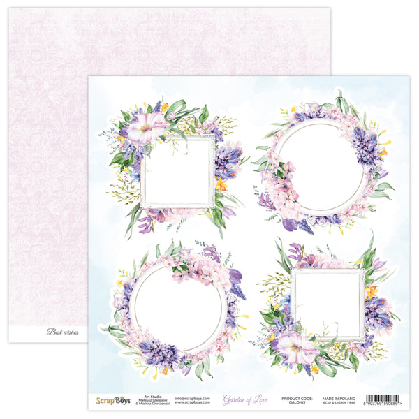 ScrapBoys 6" x 6" Paper Pad - Garden Of Love