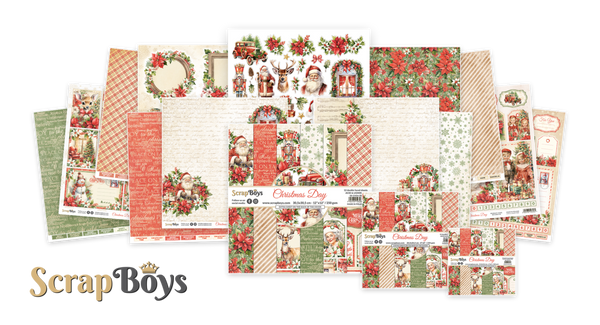 ScrapBoys Double Sided Die Cut Elements - Christmas Day
