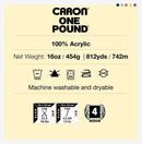 Caron One Pound Yarn ‚Äö√Ñ√¨ Off White