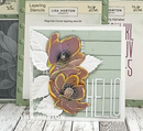 Lisa Horton Crafts Embossing Folder 6"X6" Magnolia Corner