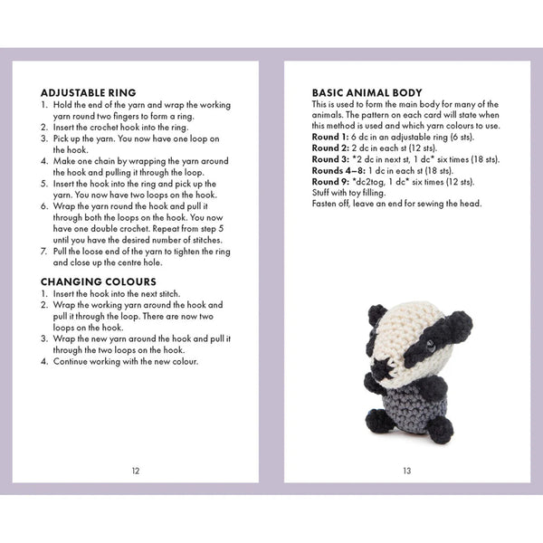 Search Press Mini Amigurumi Animals Card Deck Crochet Set