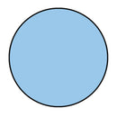 Solid light blue circle on a white background