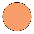 Solid peach-colored circle on a white background