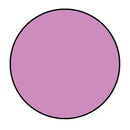 Solid purple circle with a black outline on a white background