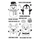 Simon Hurley Create. Photopolymer Stamp 6"x 9" - Christmas Hugs