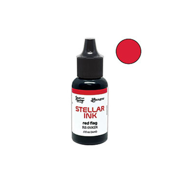Bottle of Stellar Ink Red Flag on a white background