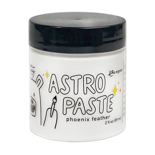 Jar of Astro Paste with black lid and white label on a white background