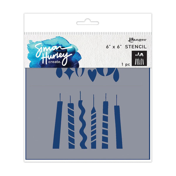 Ranger Simon Hurley create 6x6 stencil with candle design on packaging