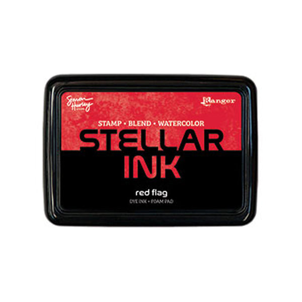 Stellar Ink pad with red and black design on a white background