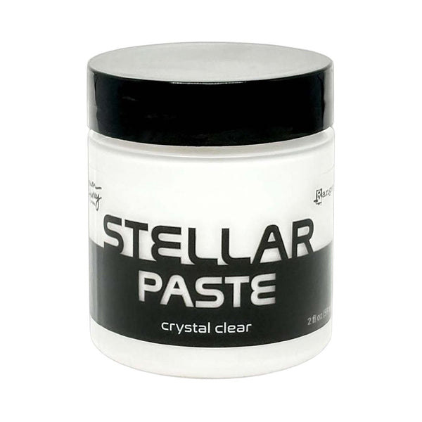 Jar of Stellar Paste with black and white label on a white background