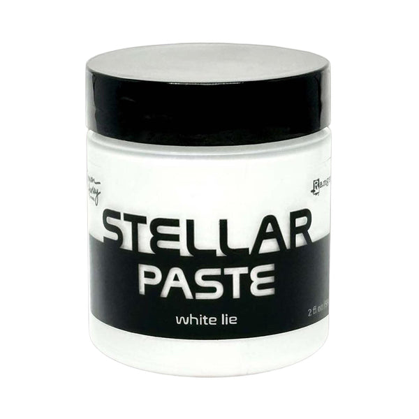 Jar of Stellar Paste with black lid and label on a white background