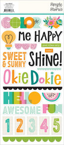 Simple Stories Foam Stickers - Color Me Happy