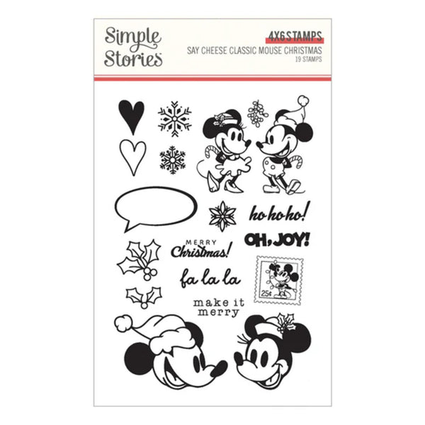 Simple Stories Say Cheese Classic Mouse Christmas Stamp & Die Bundle