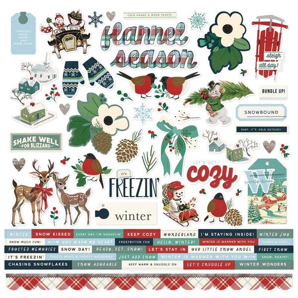 Simple Stories Collector's Essential Kit 12"X12" Simple Vintage Flannel Season