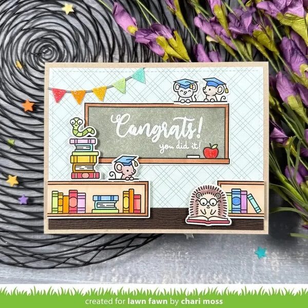 Lawn Clippings Colouring Stencils - Simply Celebrate Graduation