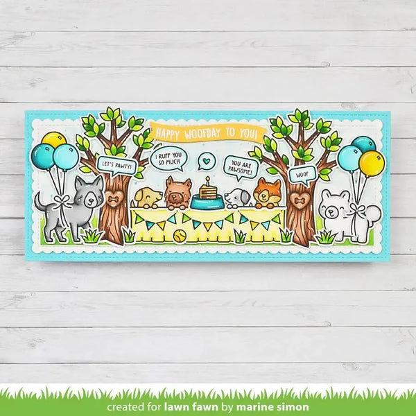 Lawn Clippings Colouring Stencils - Simply Celebrate Hangouts