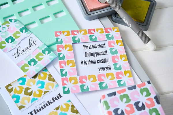 Sizzix Rotating Stencil By Sizzix 1/Pkg - Flower Power