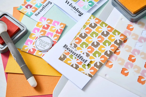 Sizzix Rotating Stencil By Sizzix 1/Pkg - Flower Power