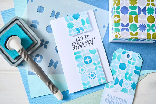 Sizzix Rotating Stencil By Sizzix 1/Pkg - Retro Vibe