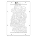 Sizzix die with circular pattern on a white background