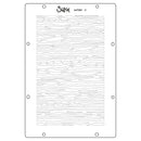 Sizzix die cut template with wavy line pattern on a white background