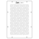 Sizzix die cut template with geometric pattern on a white background